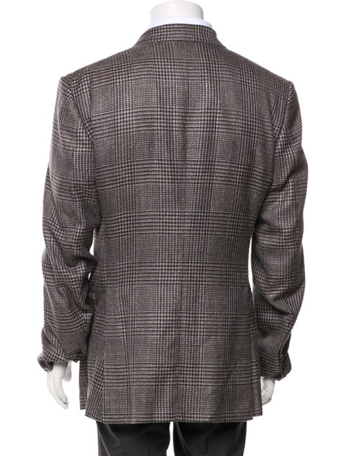 Tom Ford Wool Houndstooth Print Blazer