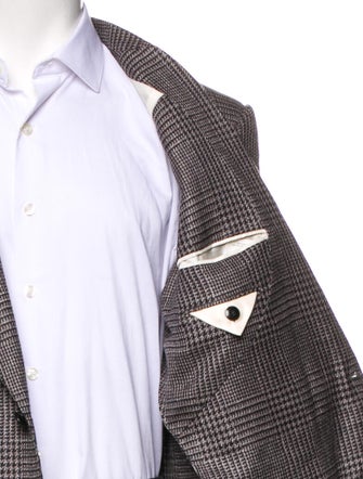 Tom Ford Wool Houndstooth Print Blazer