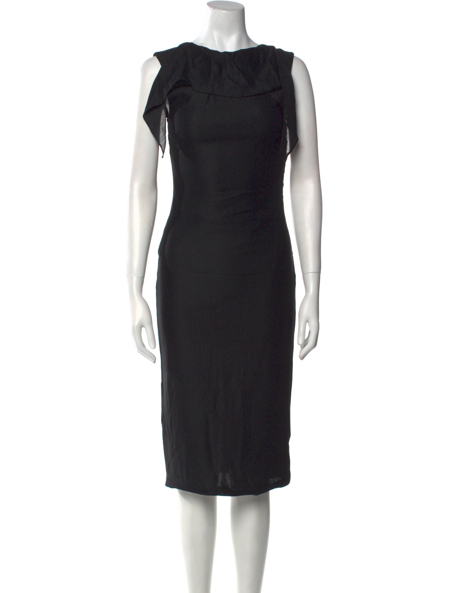 Tom Ford Bateau Neckline Midi Length Dress