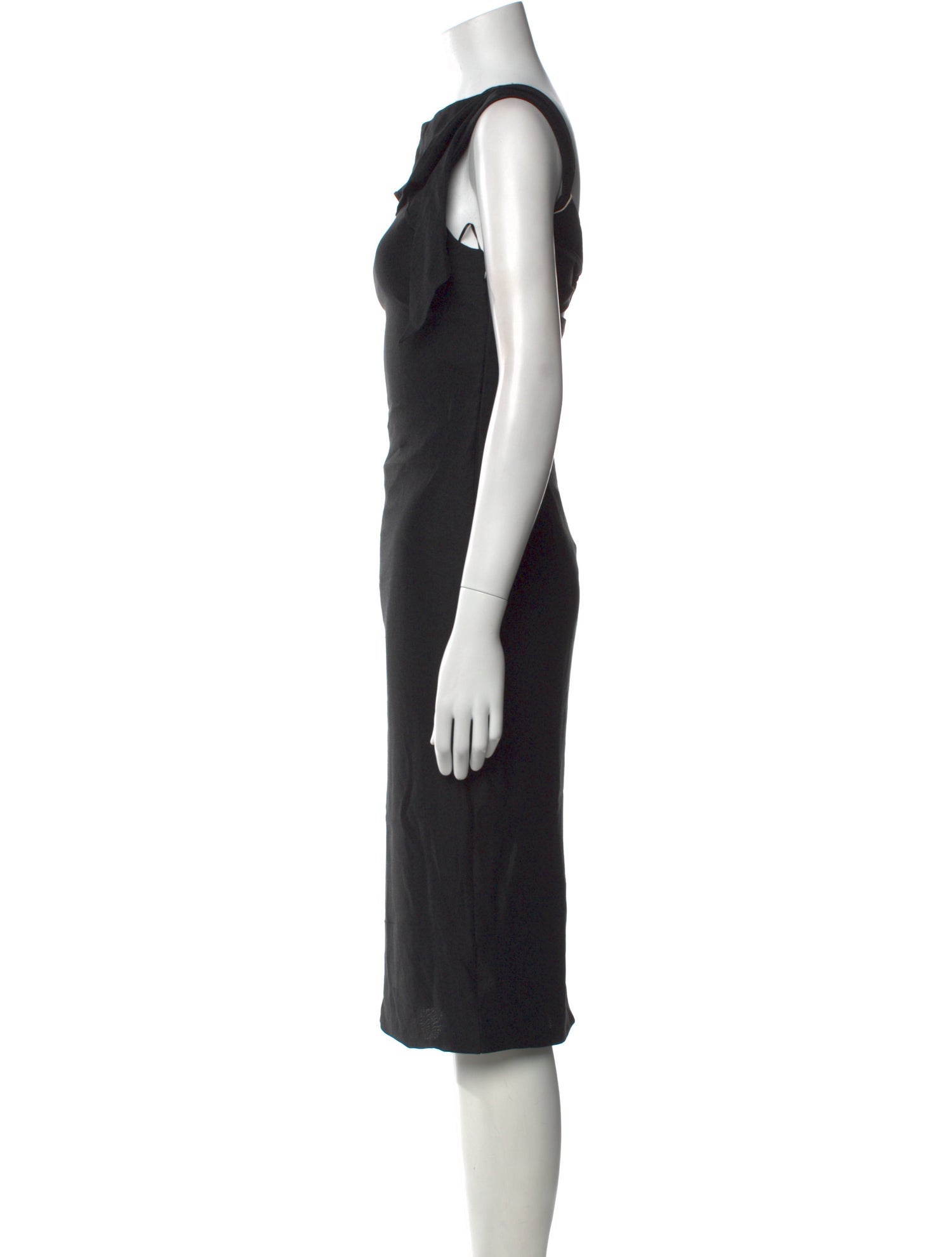 Tom Ford Bateau Neckline Midi Length Dress