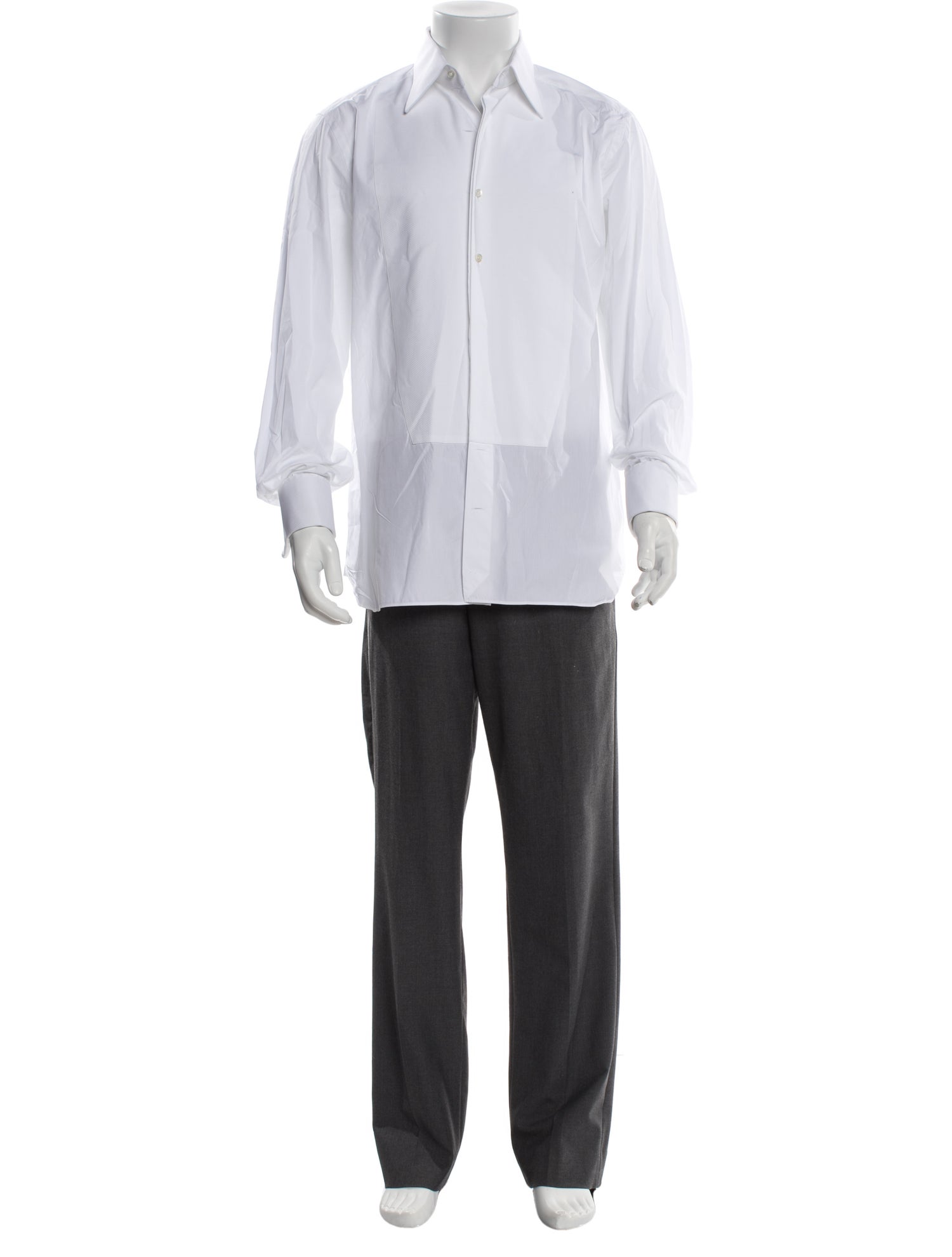 Tom Ford Long Sleeve Tuxedo Shirt