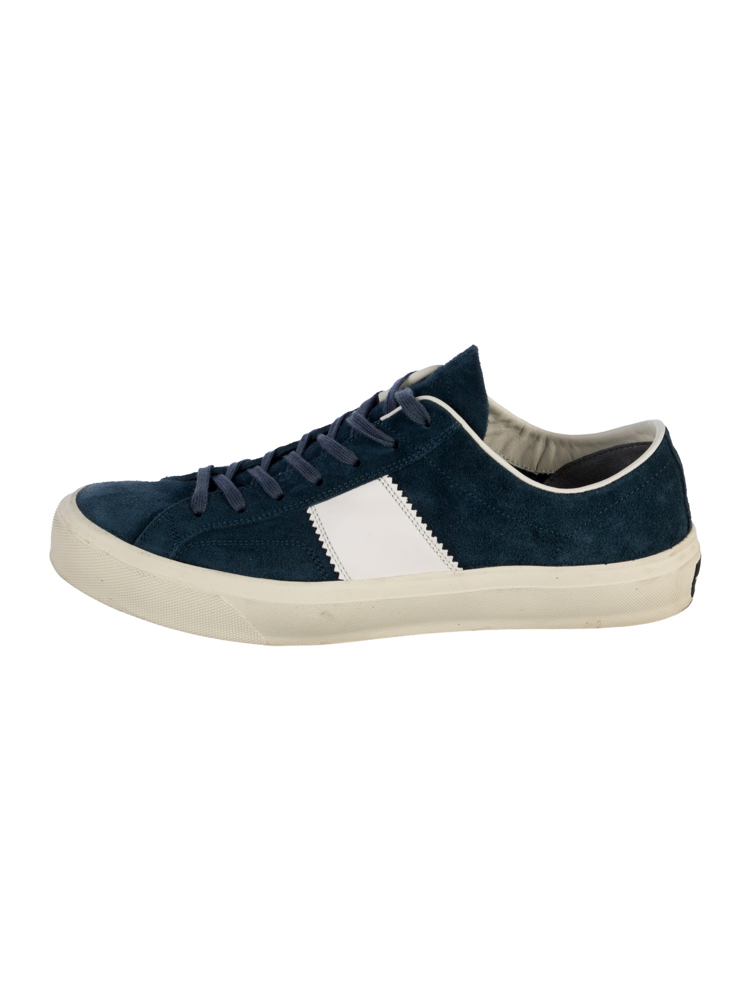 Tom Ford Suede Colorblock Pattern Sneakers