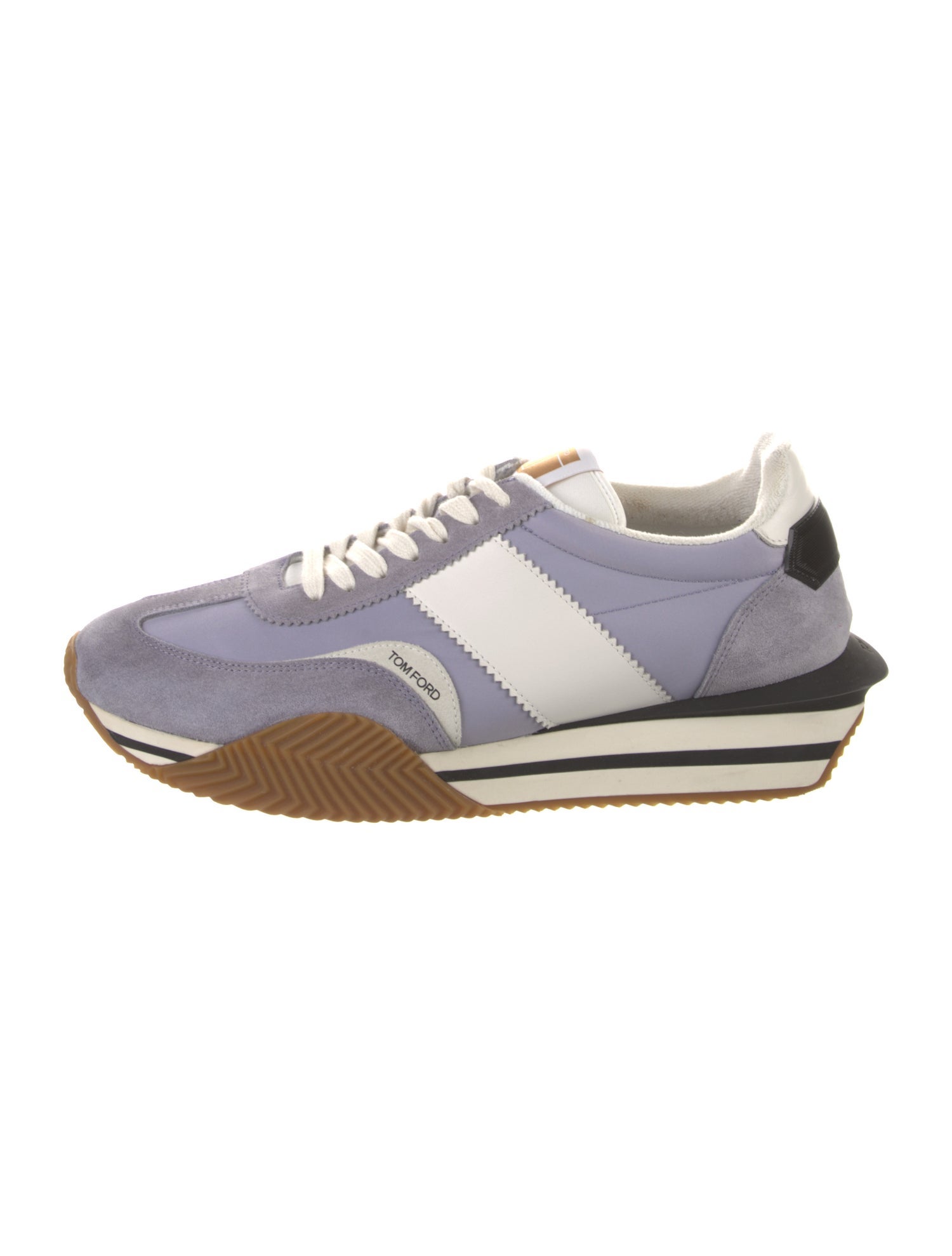 Tom Ford Suede Colorblock Pattern Sneakers