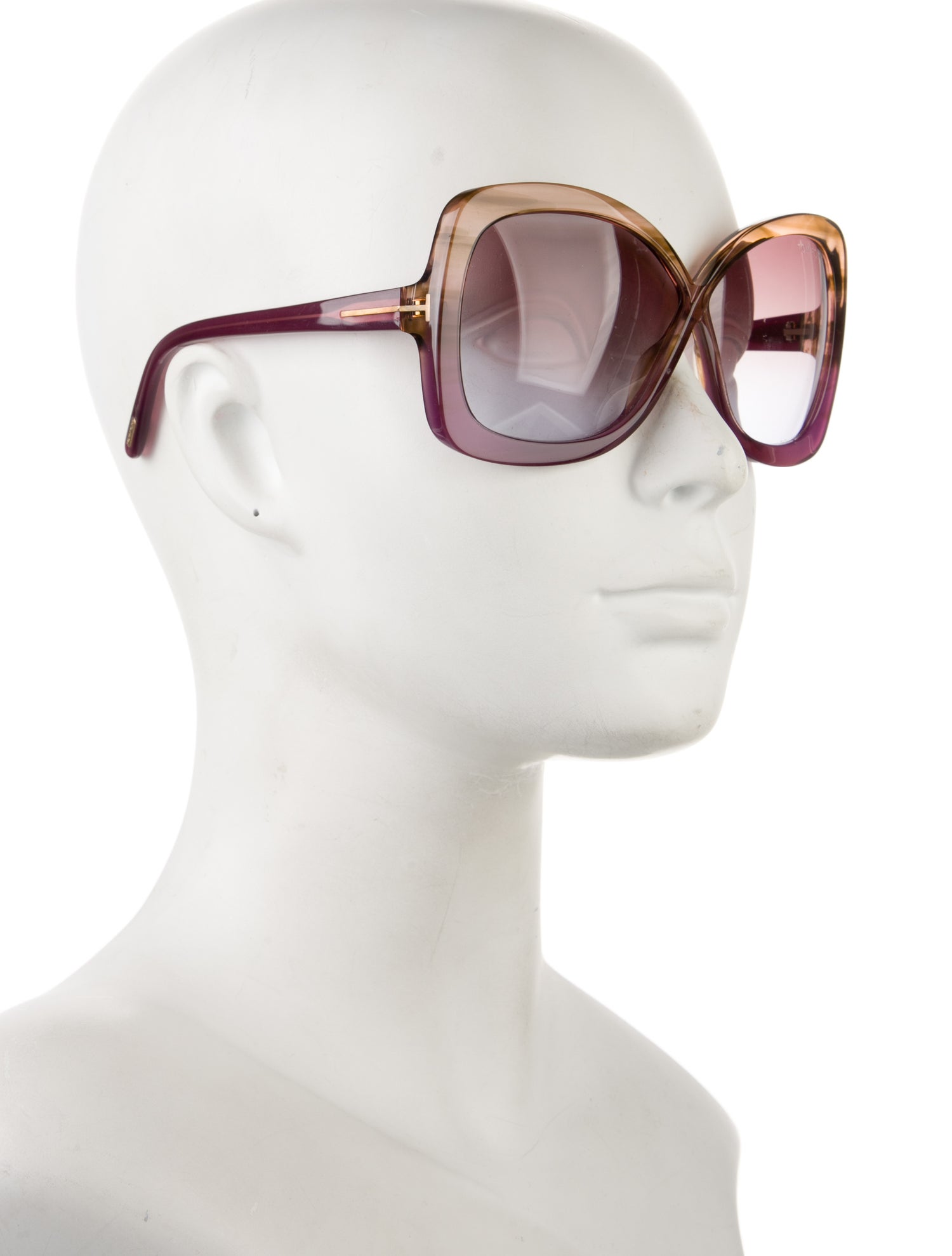 Tom Ford Oversize Gradient Sunglasses