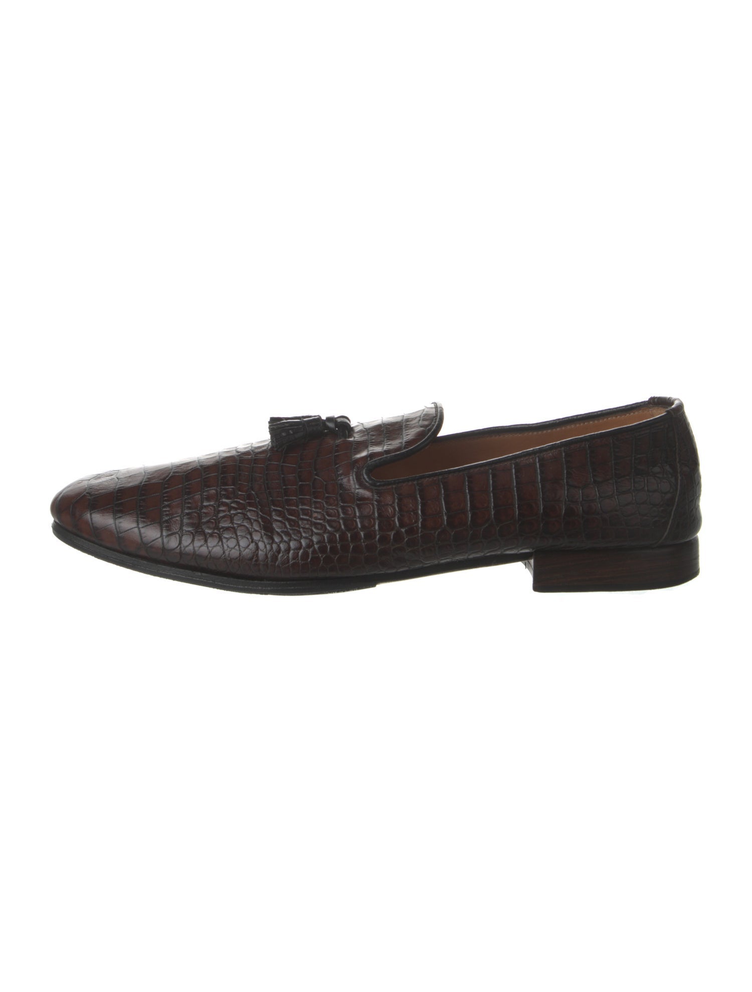 Tom Ford Leather Tassel Accents Loafers