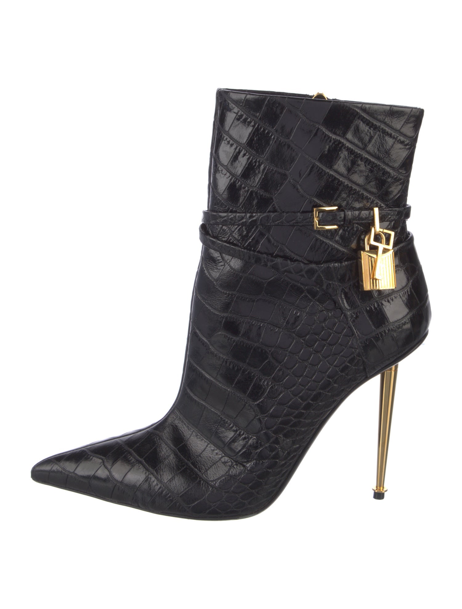Tom Ford Embossed Leather Boots