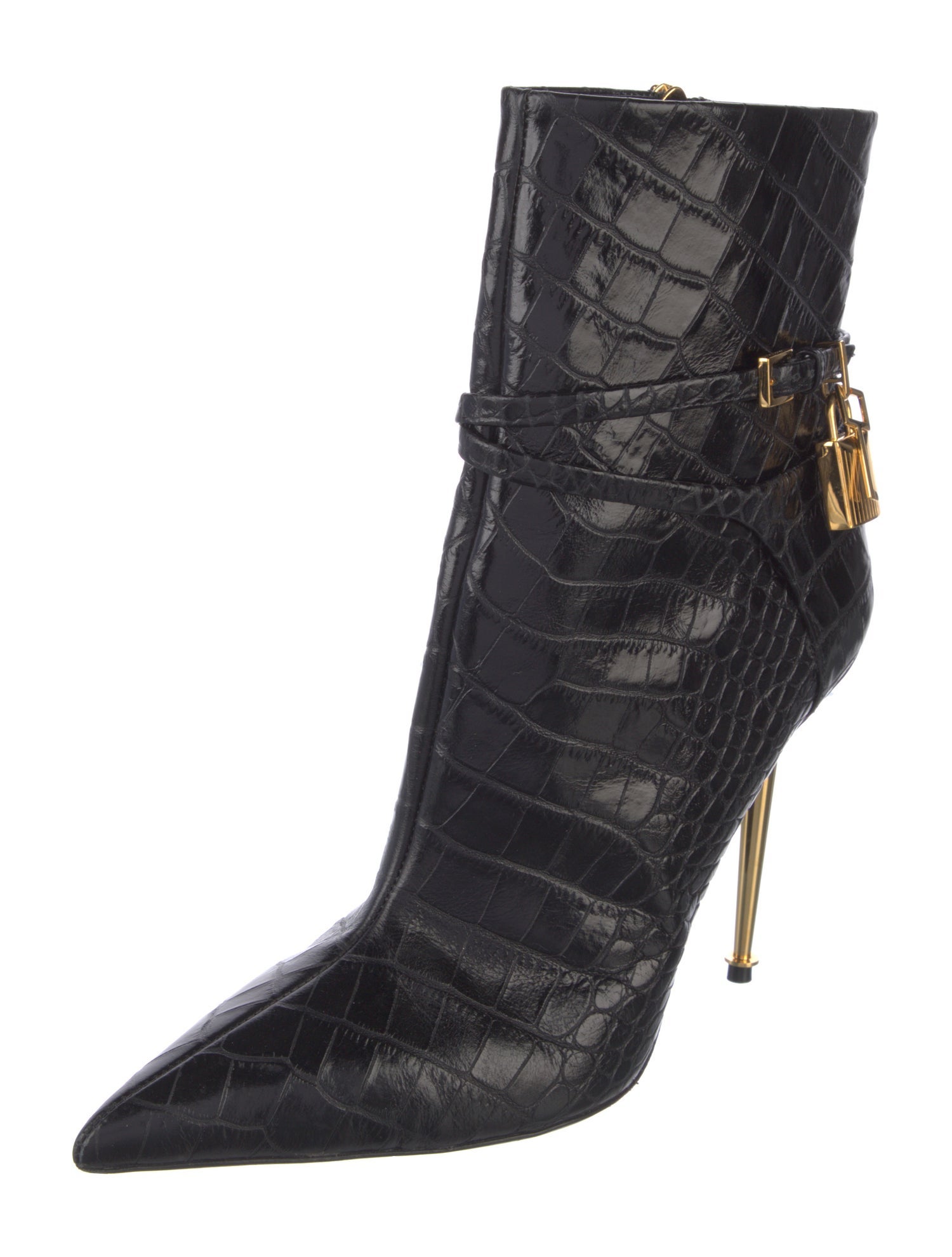 Tom Ford Embossed Leather Boots