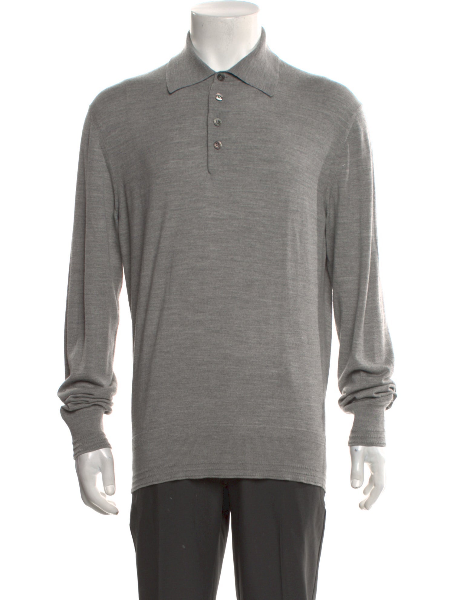 Tom Ford Collar Long Sleeve Polo Shirt