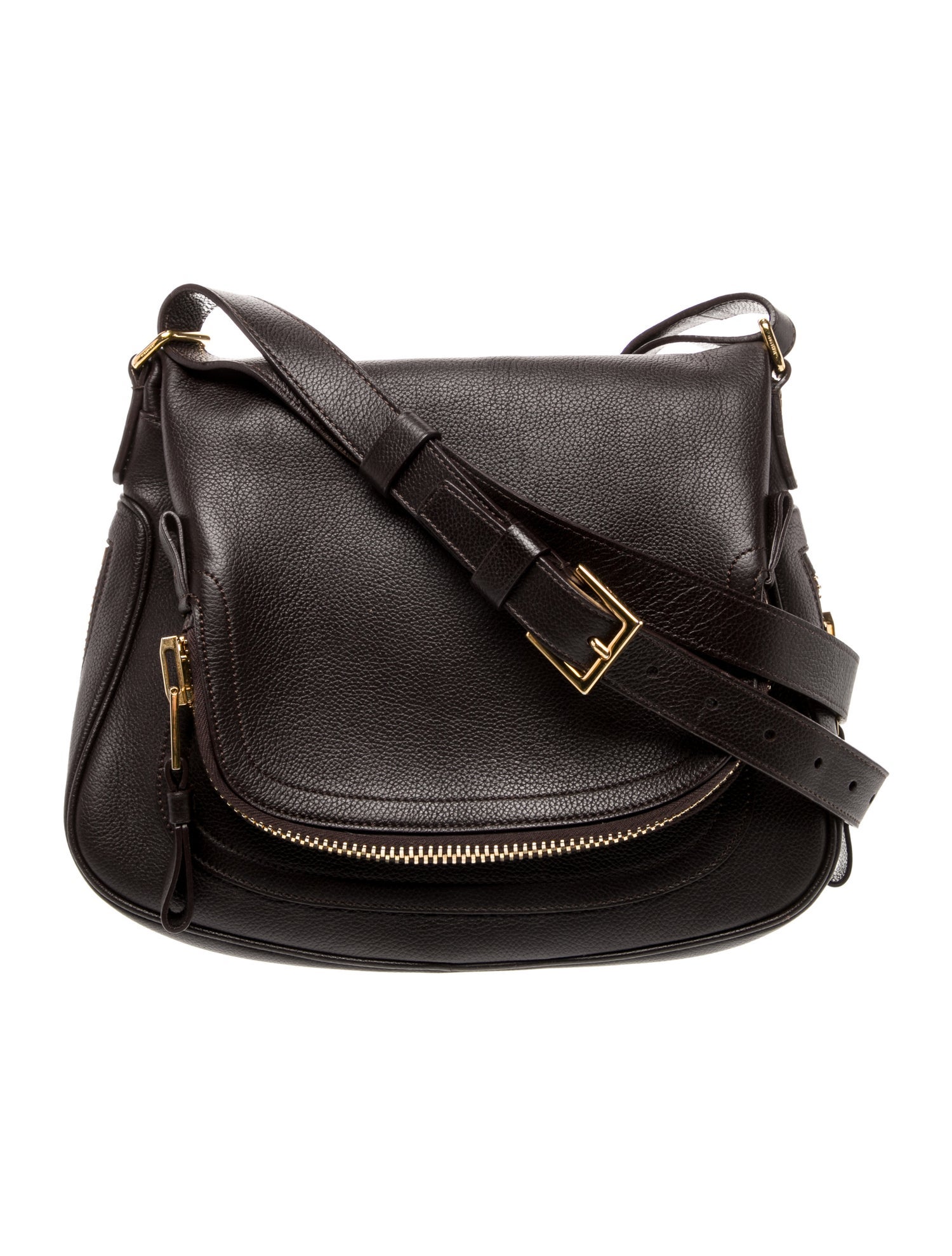 Tom Ford Leather Messenger Bag