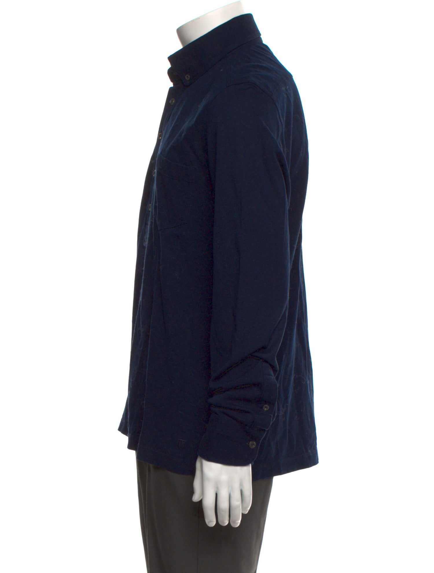 Tom Ford Collar Long Sleeve Polo Shirt