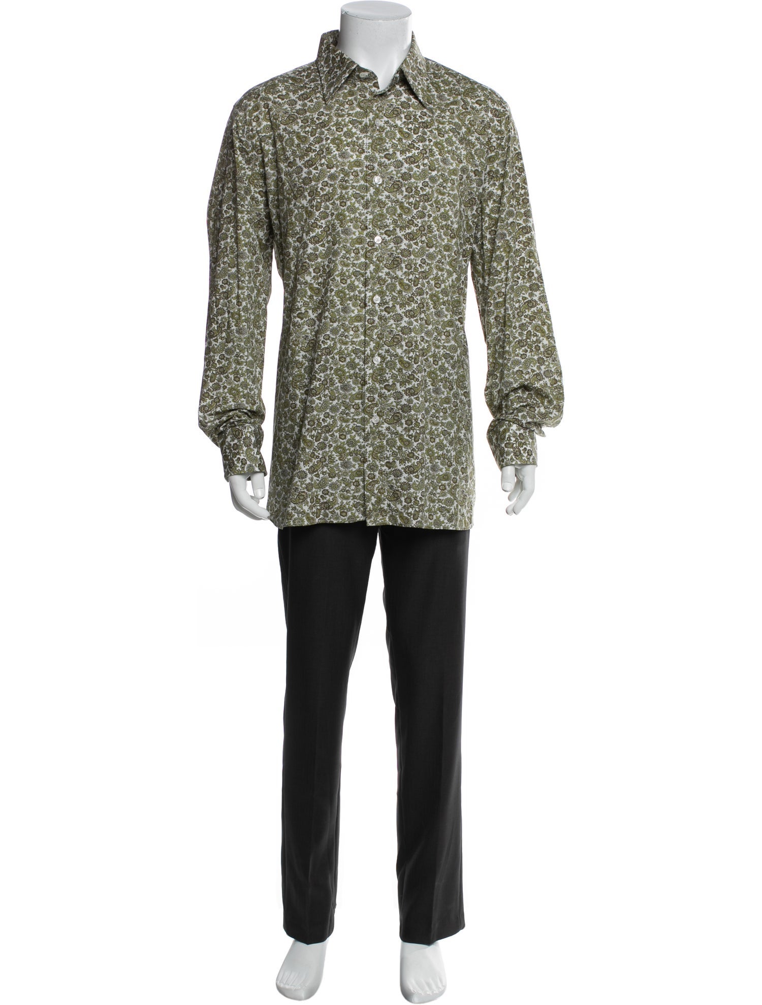 Tom Ford Floral Print Long Sleeve Shirt