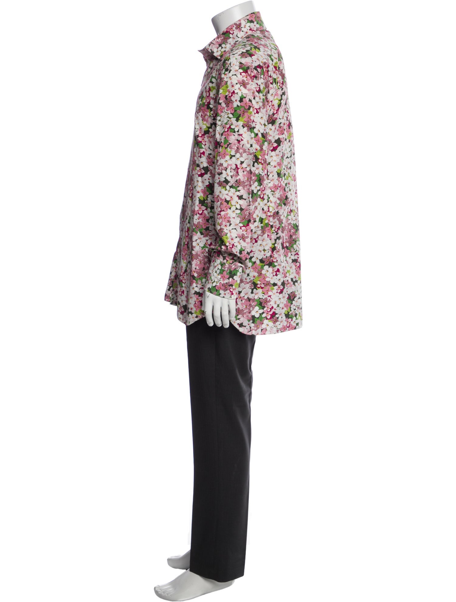 Tom Ford Floral Print Long Sleeve Shirt