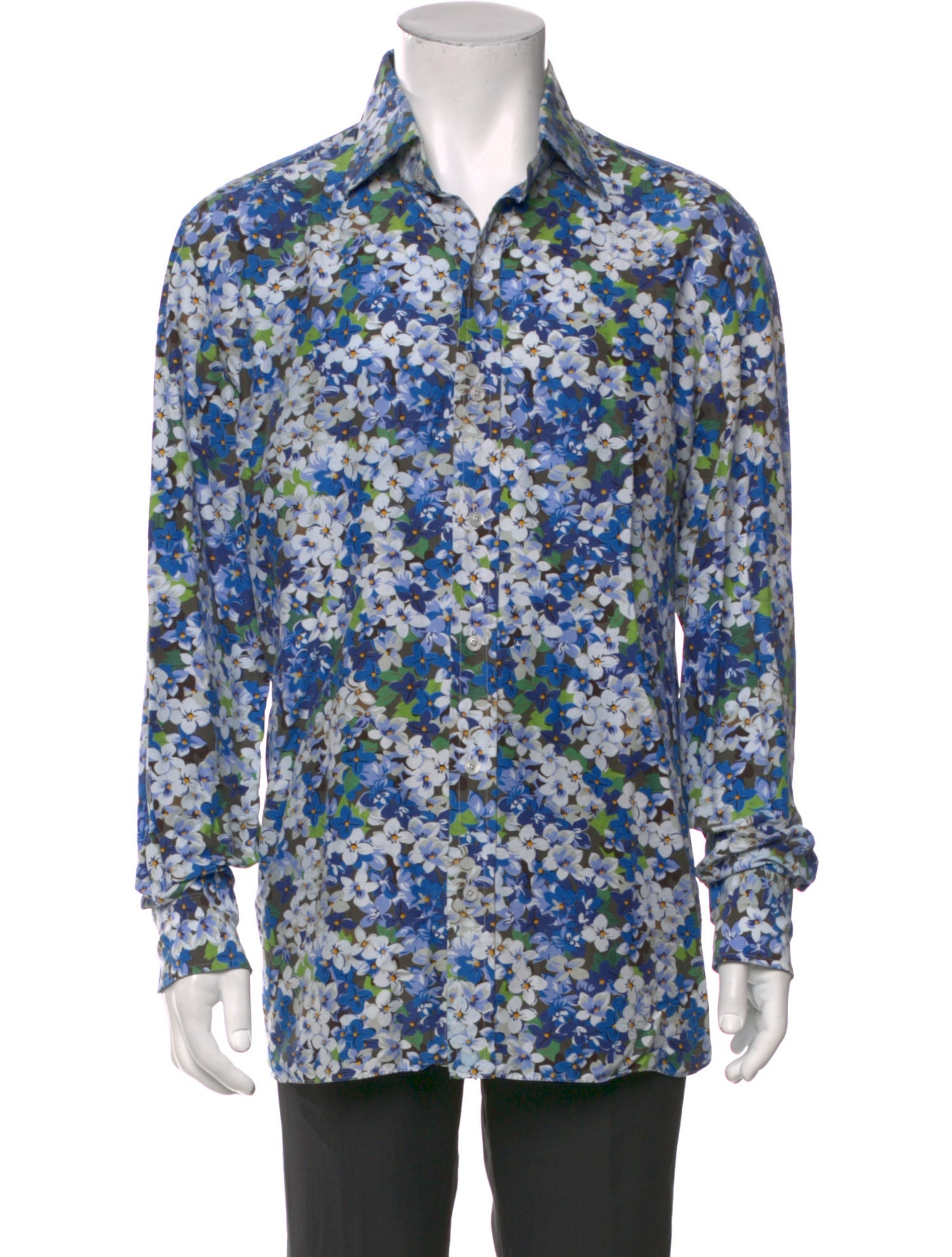 Tom Ford Floral Print Long Sleeve Shirt