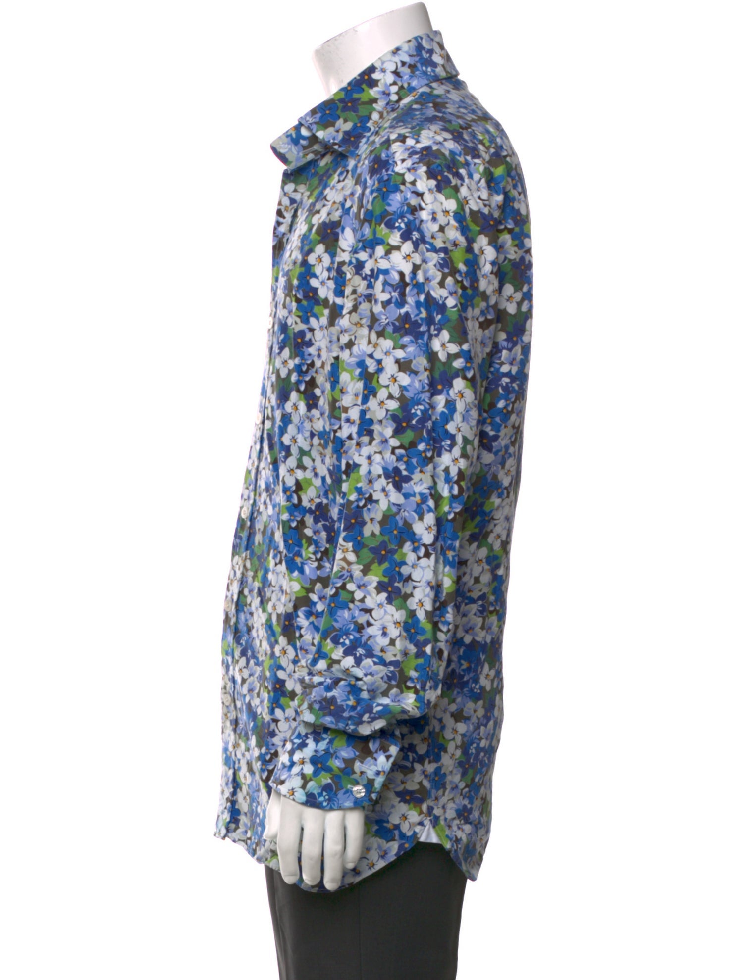 Tom Ford Floral Print Long Sleeve Shirt