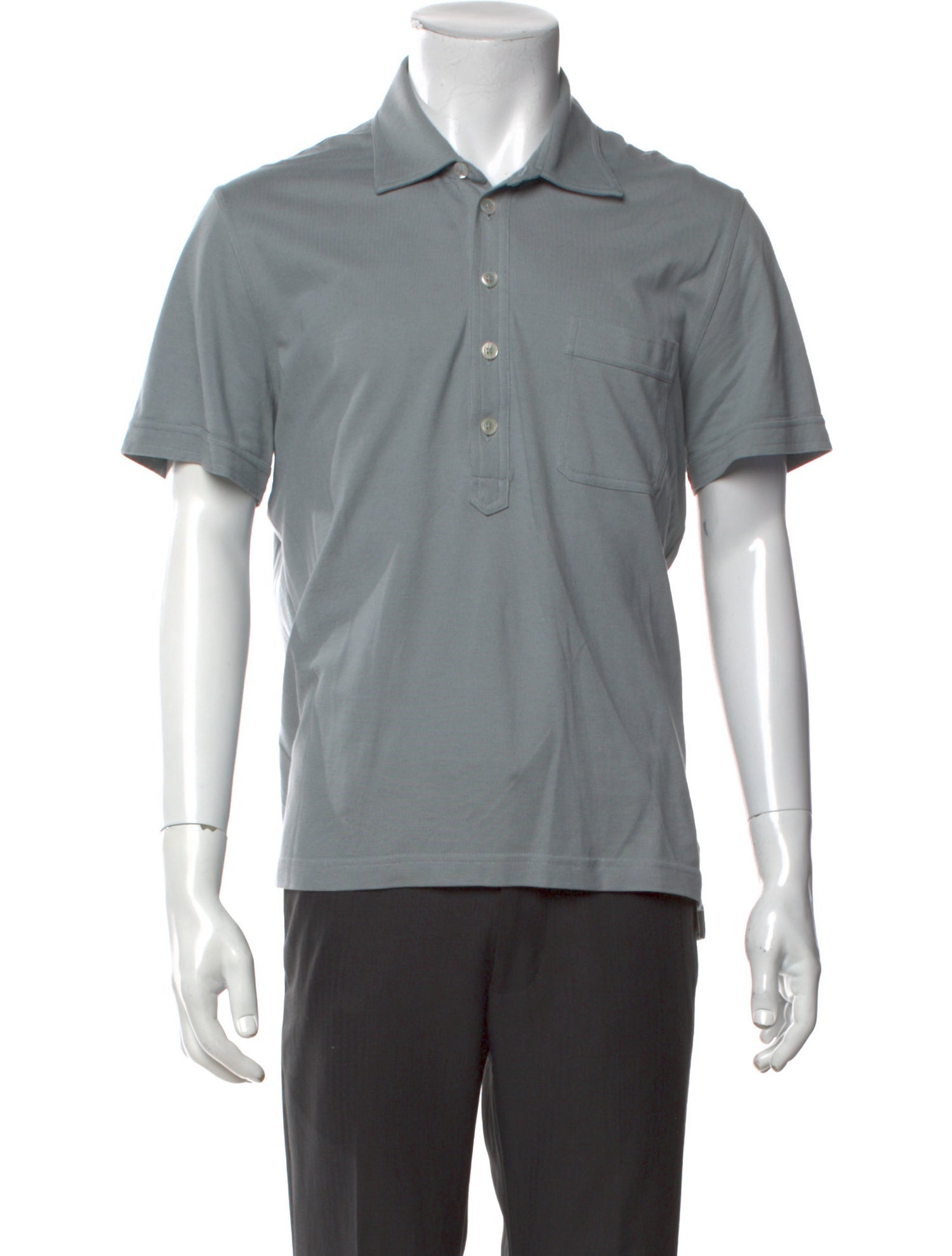 Tom Ford Collar Short Sleeve Polo Shirt