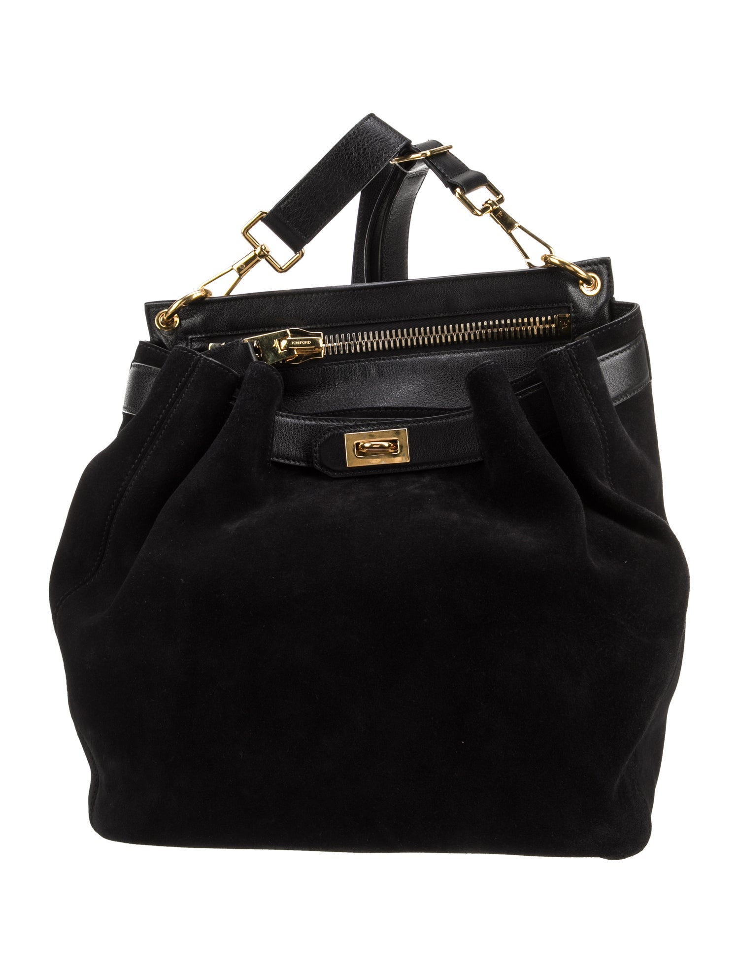 Tom Ford Suede Top Handle Bag