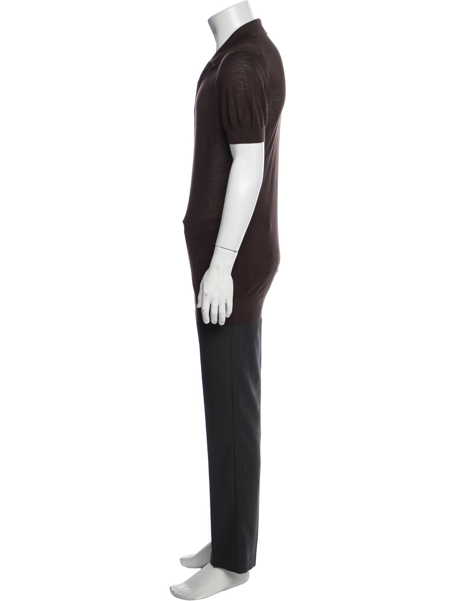 Tom Ford Crew Neck Short Sleeve Polo Shirt