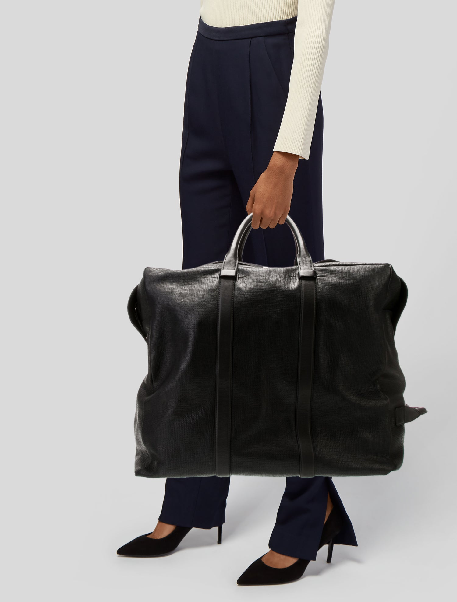 Tom Ford Leather Weekender Bag