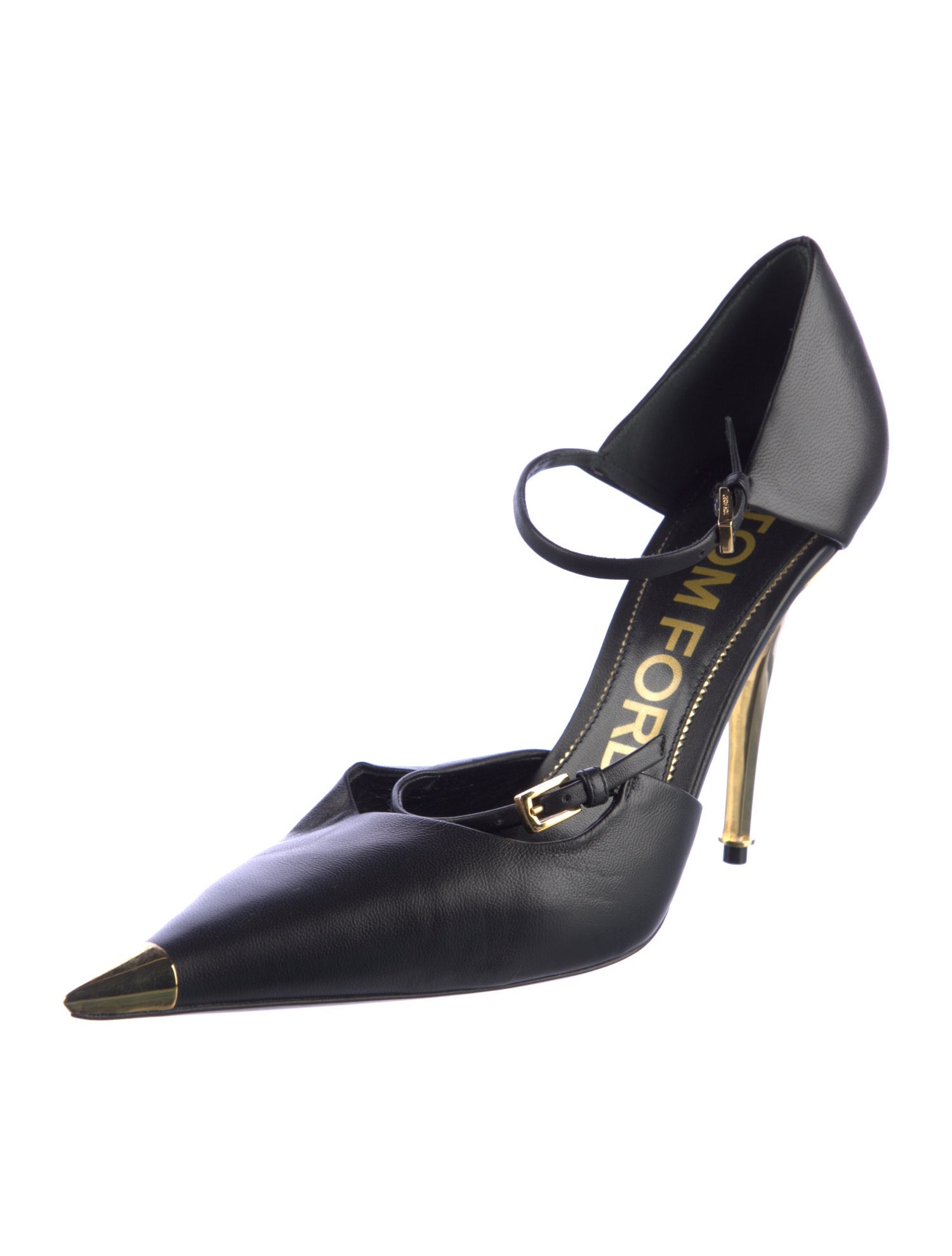 Tom Ford Leather D'Orsay Pumps