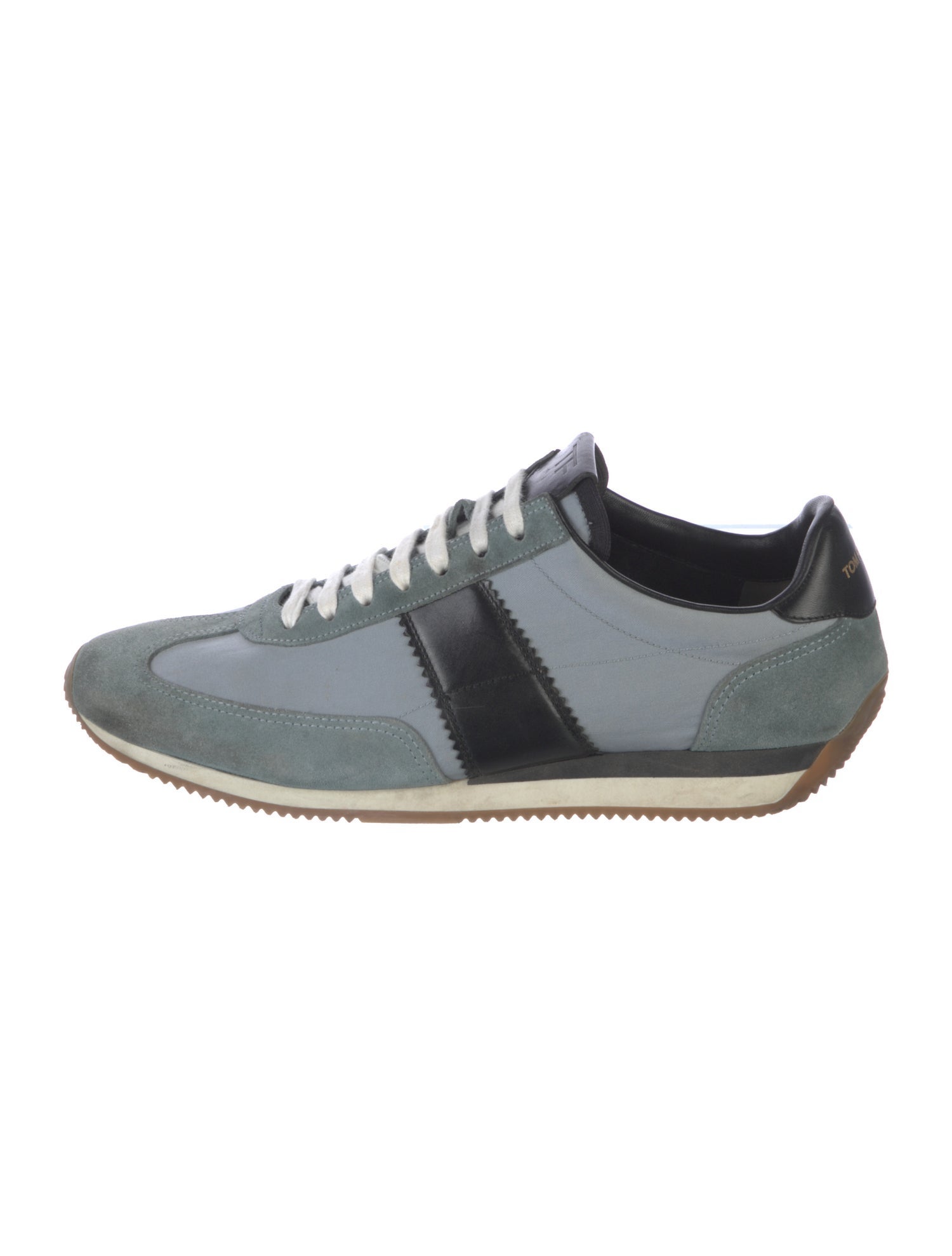 Tom Ford Suede Colorblock Pattern Sneakers