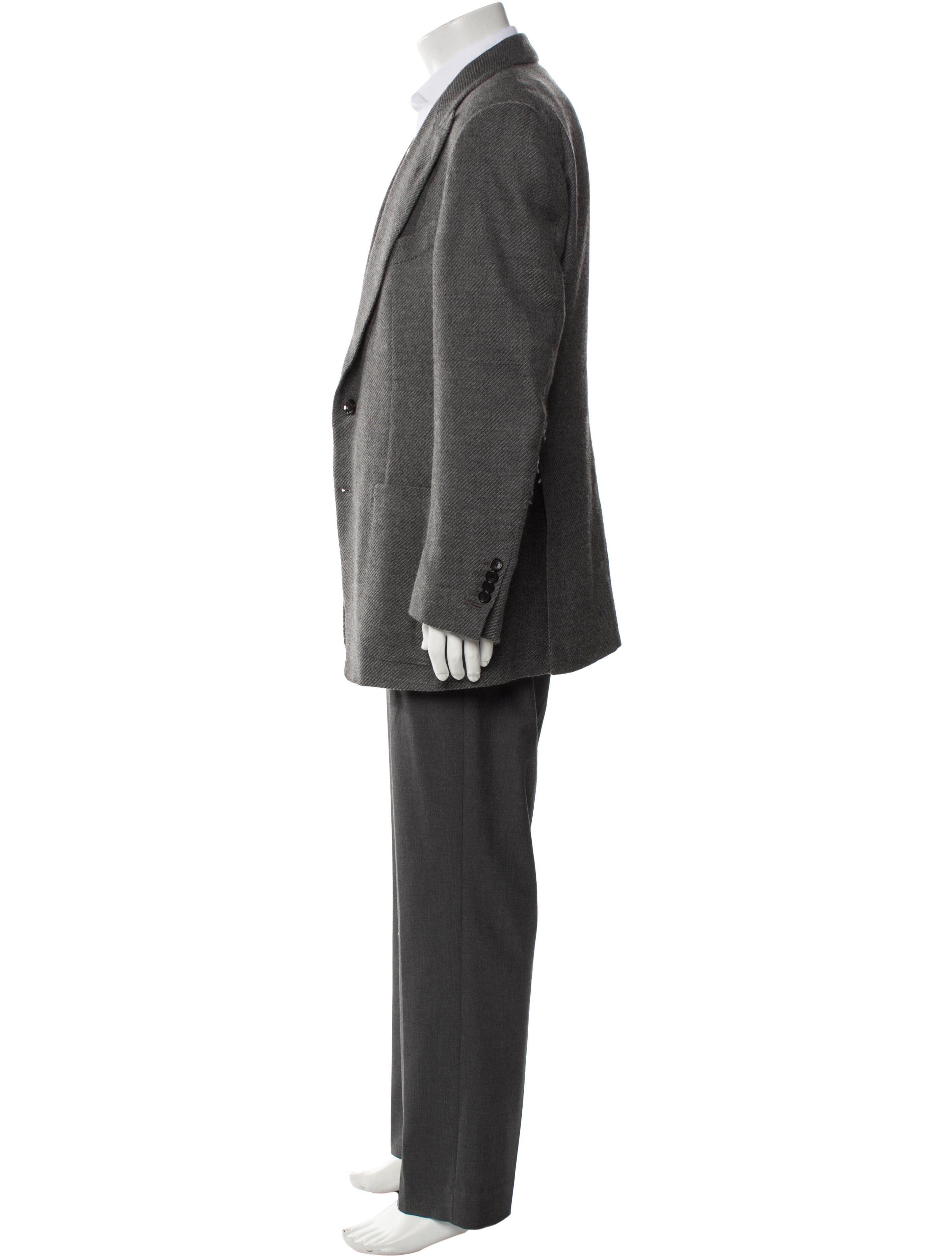 Tom Ford Wool Leather Trim Embellishment Blazer