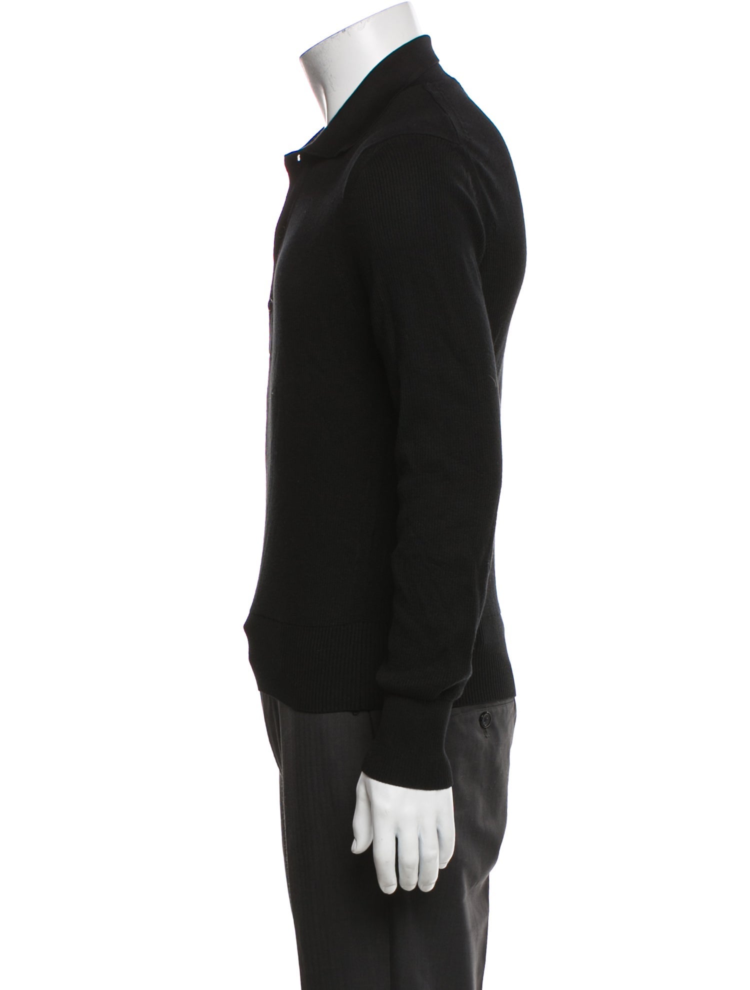 Tom Ford Silk Mock Neck Polo Sweater