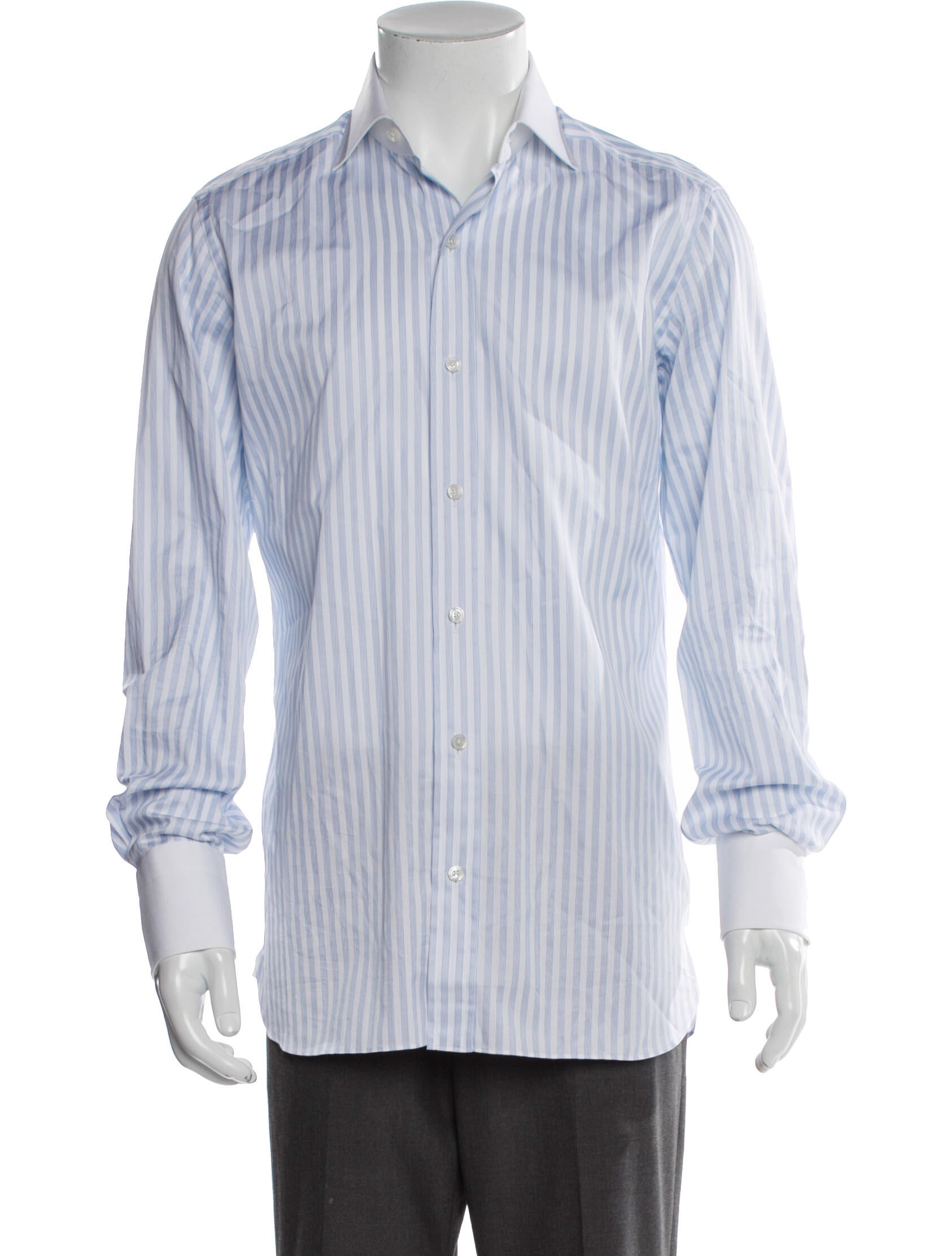 Tom Ford Striped Long Sleeve Dress Shirt