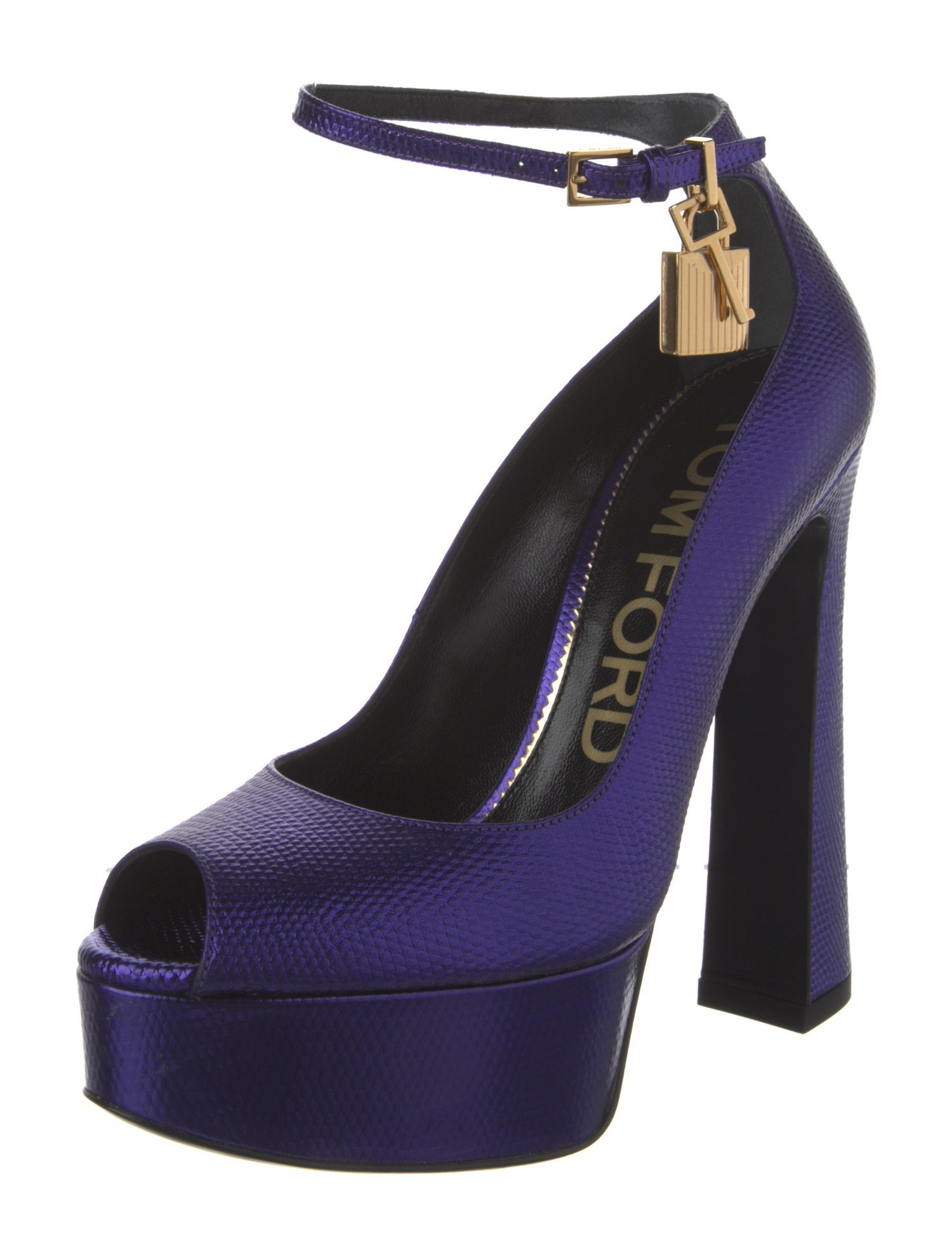 Tom Ford Embossed Leather Pumps