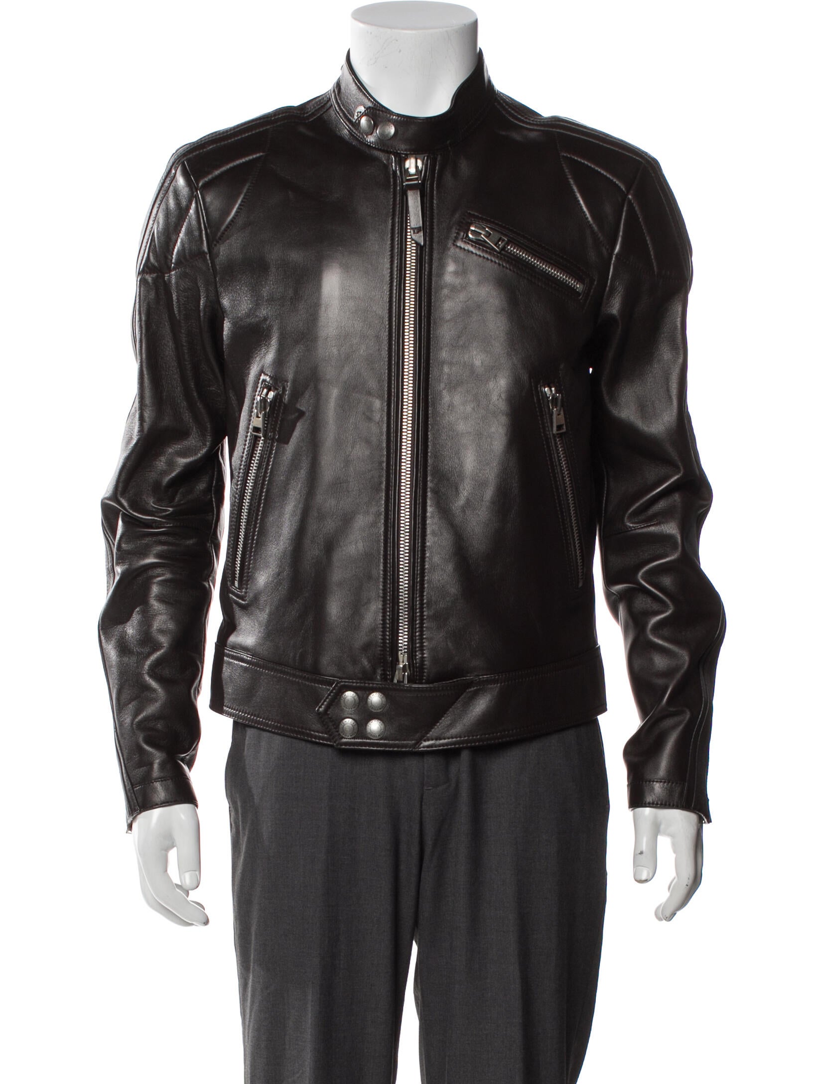 Tom Ford Lamb Leather Moto Jacket