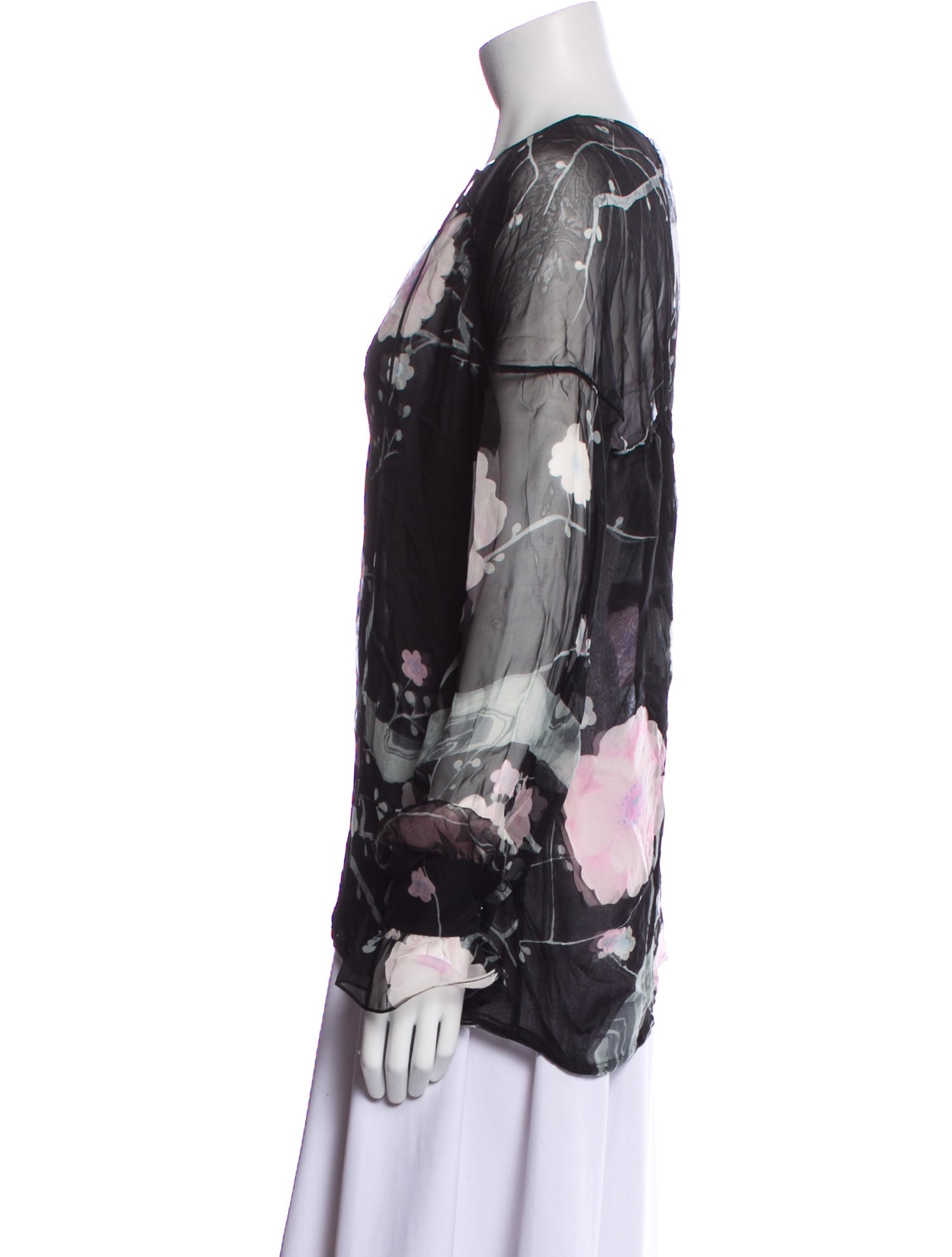 Tom Ford Silk Floral Print Blouse