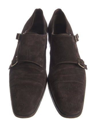Tom Ford Suede Monk Straps