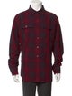 Tom Ford Plaid Print Long Sleeve Western Shirt
