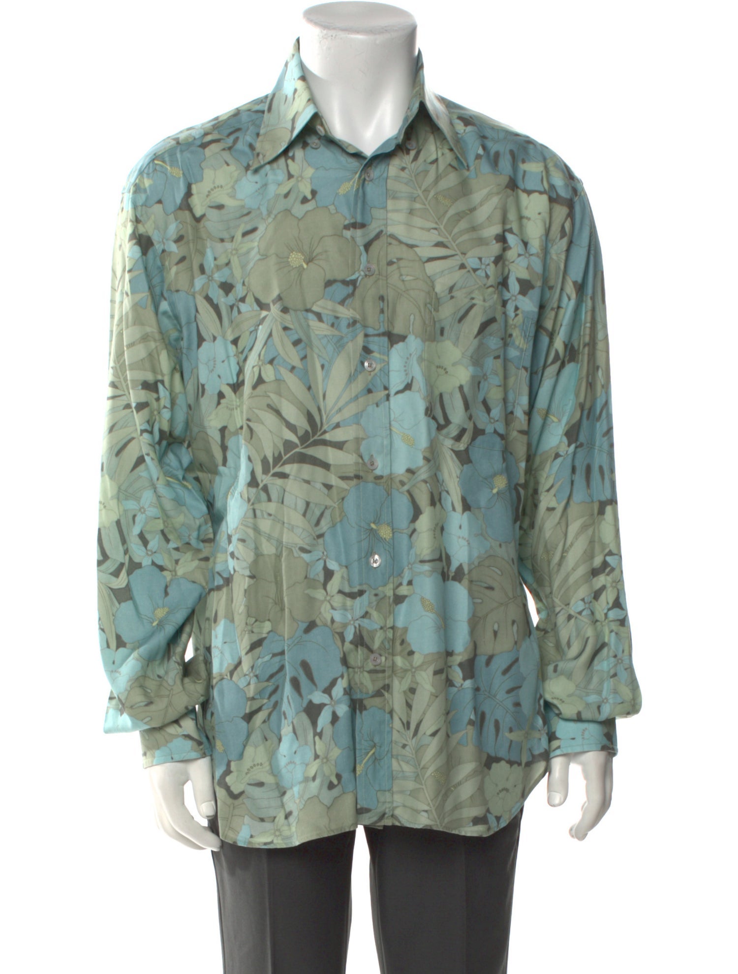 Tom Ford Printed Long Sleeve Dress Shirt