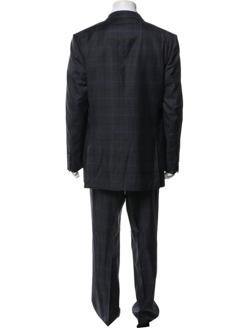 Tom Ford Wool Plaid Print Two-Piece Suit