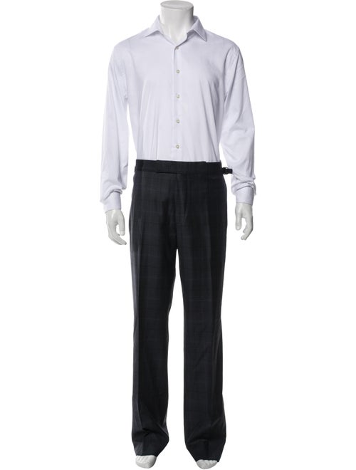 Tom Ford Wool Plaid Print Two-Piece Suit