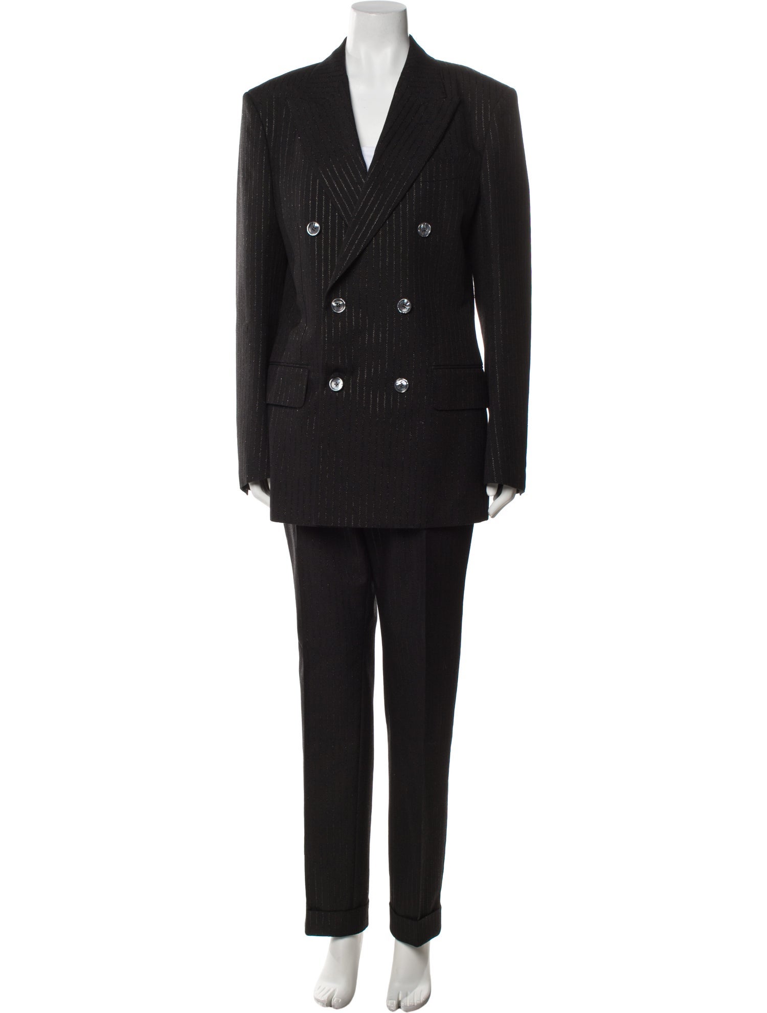 Tom Ford Mohair Glitter Accents Pantsuit