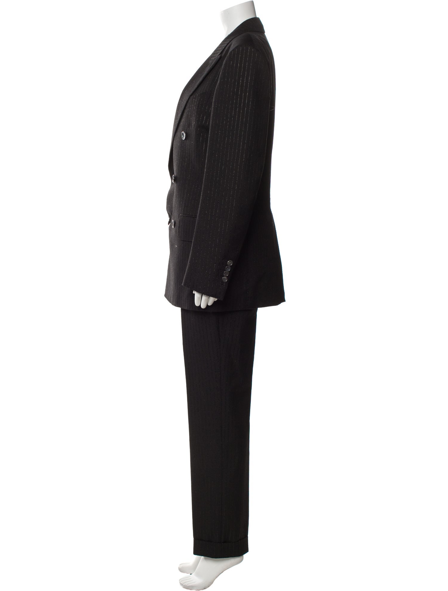 Tom Ford Mohair Glitter Accents Pantsuit