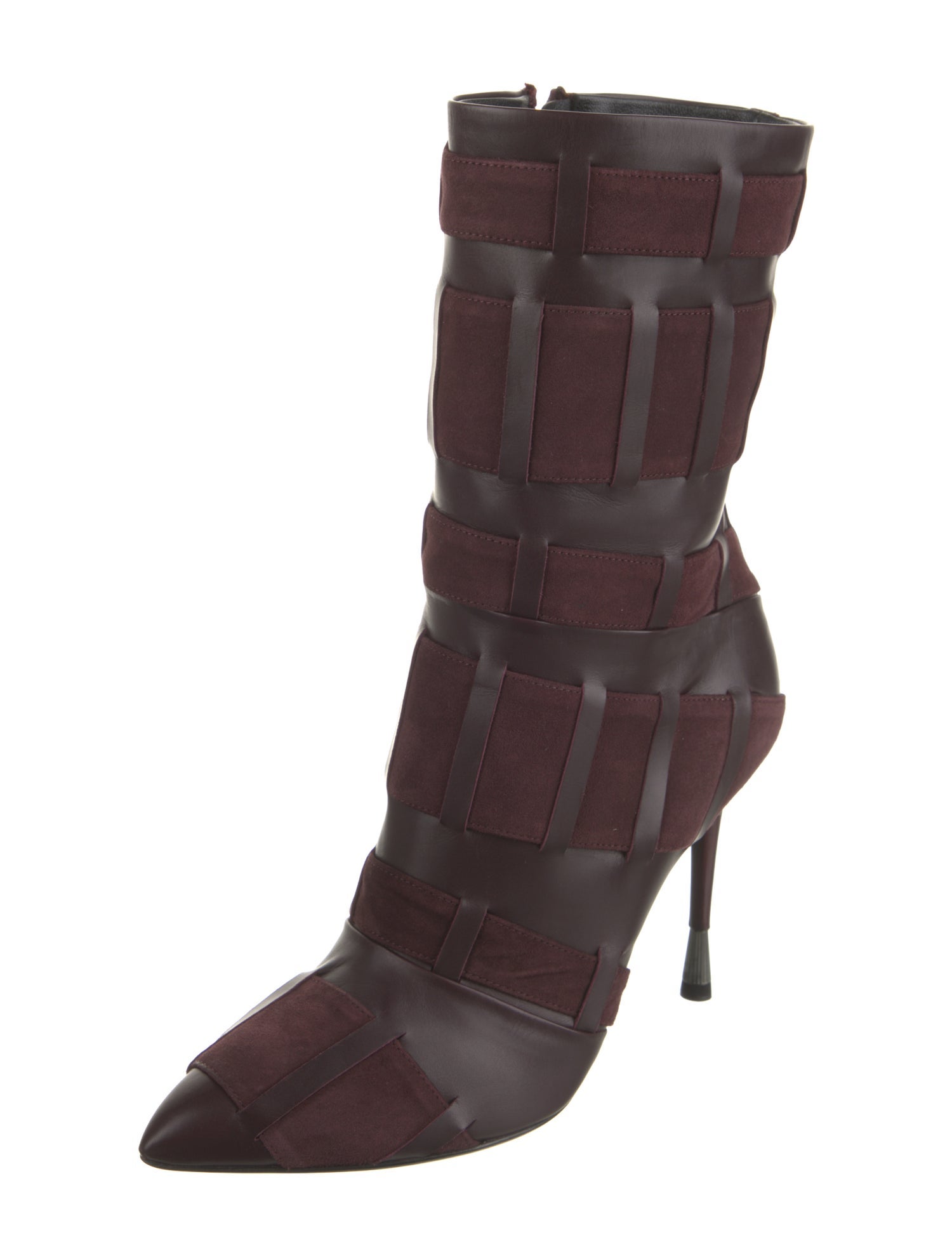 Tom Ford Suede Colorblock Pattern Sock Boots