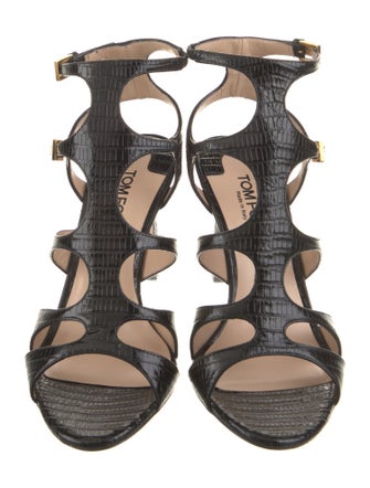 Tom Ford Embossed Leather Gladiator Sandals