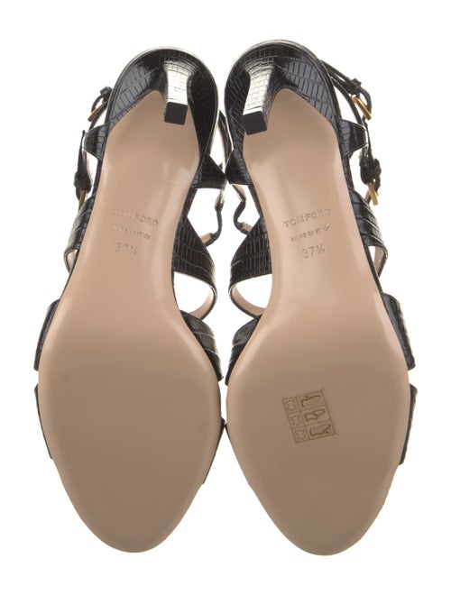 Tom Ford Embossed Leather Gladiator Sandals