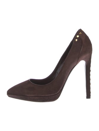 Tom Ford Suede Studded Accents Pumps