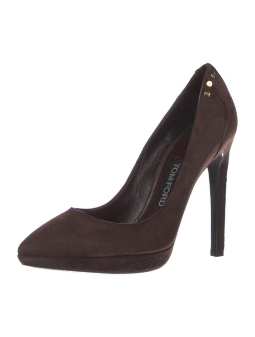 Tom Ford Suede Studded Accents Pumps