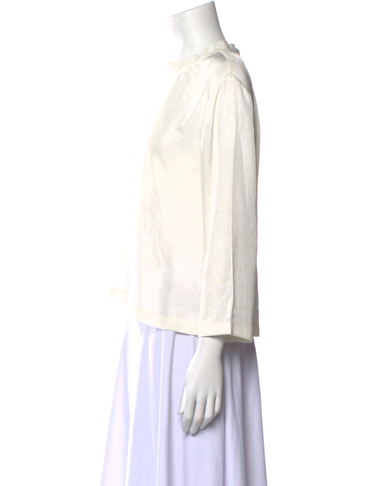 Tom Ford Bateau Neckline Three-Quarter Sleeve Blouse