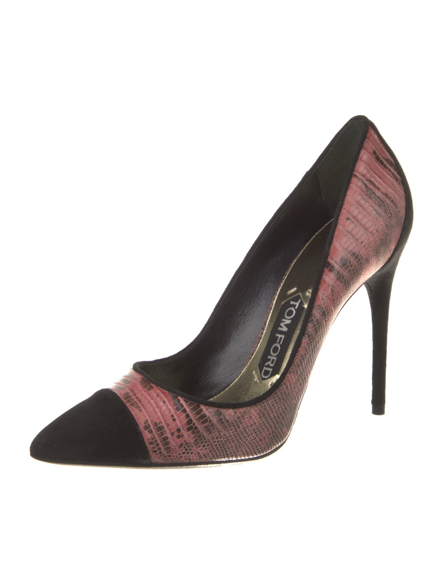 Tom Ford Leather Animal Print Pumps