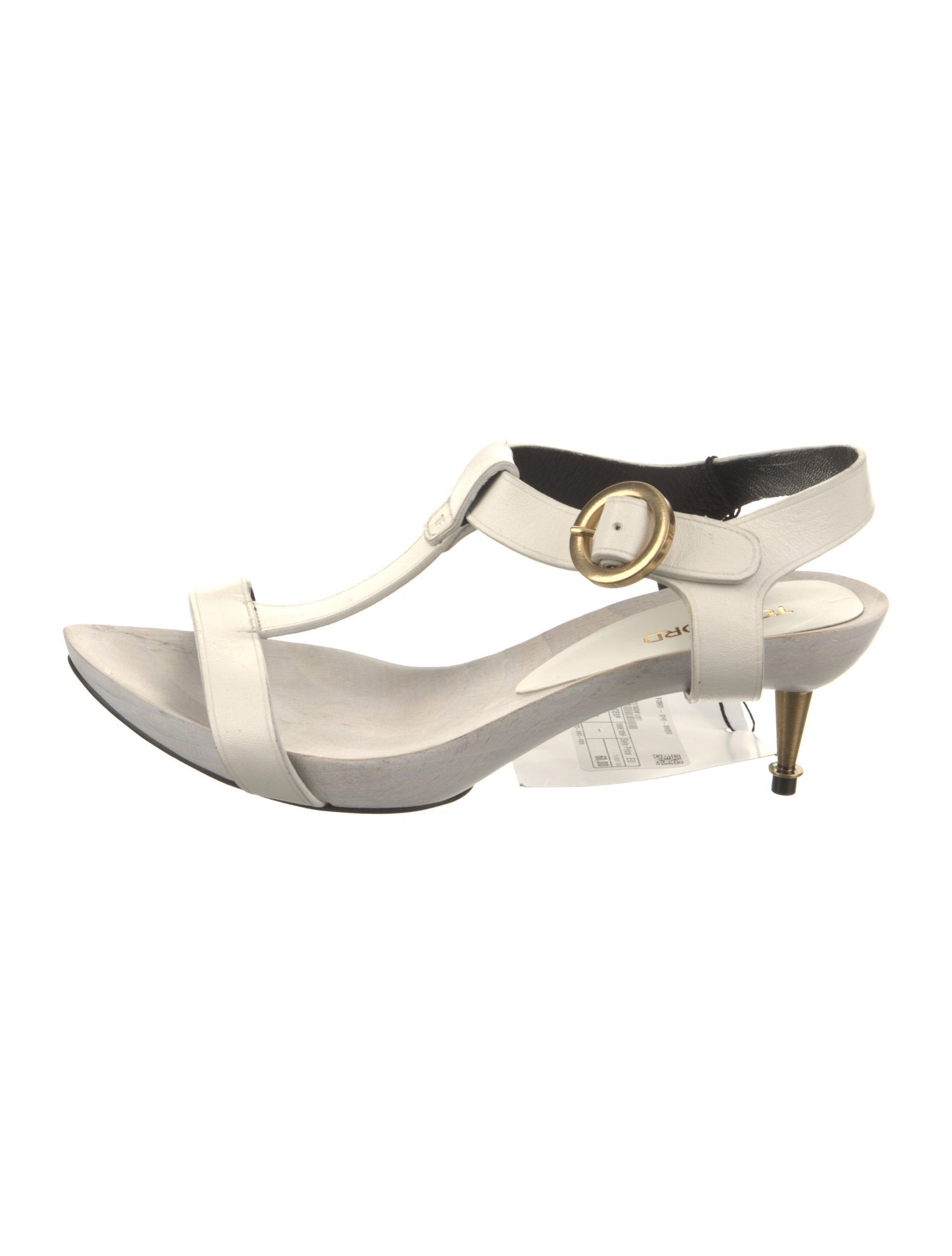 Tom Ford Leather T-Strap Sandals