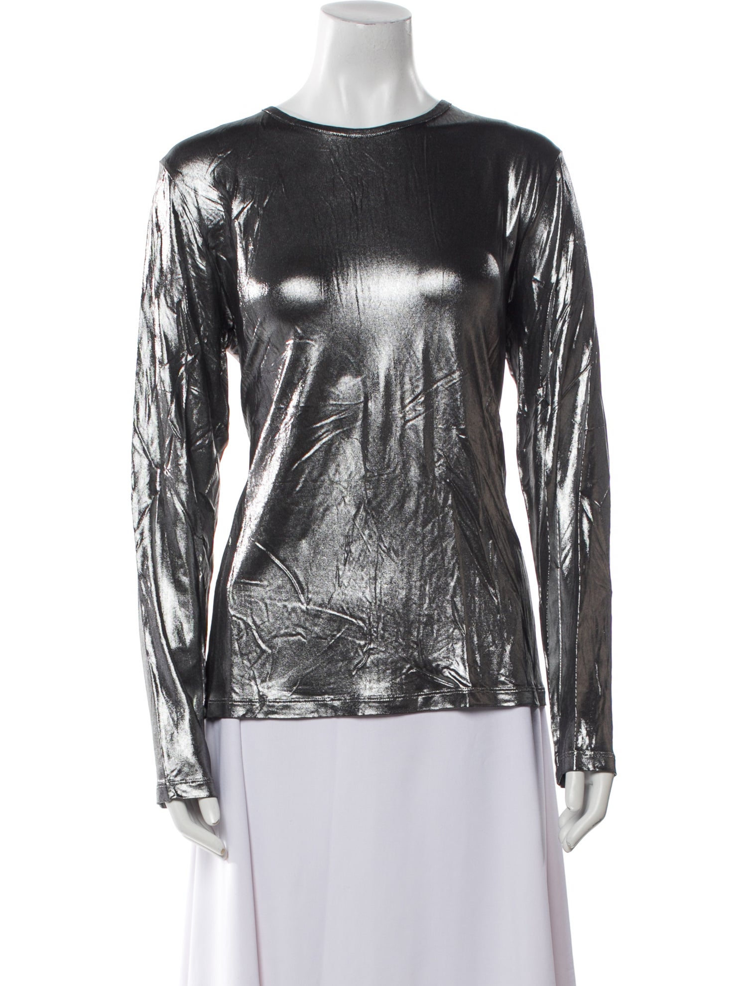 Tom Ford Bateau Neckline Long Sleeve Blouse