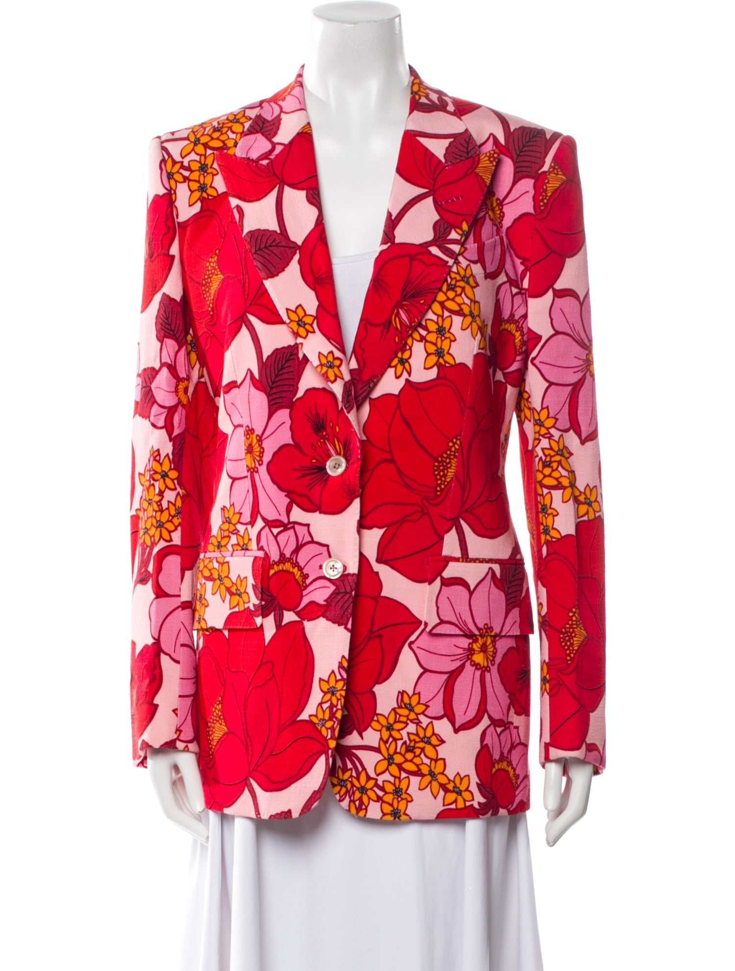 Tom Ford Floral Print Blazer