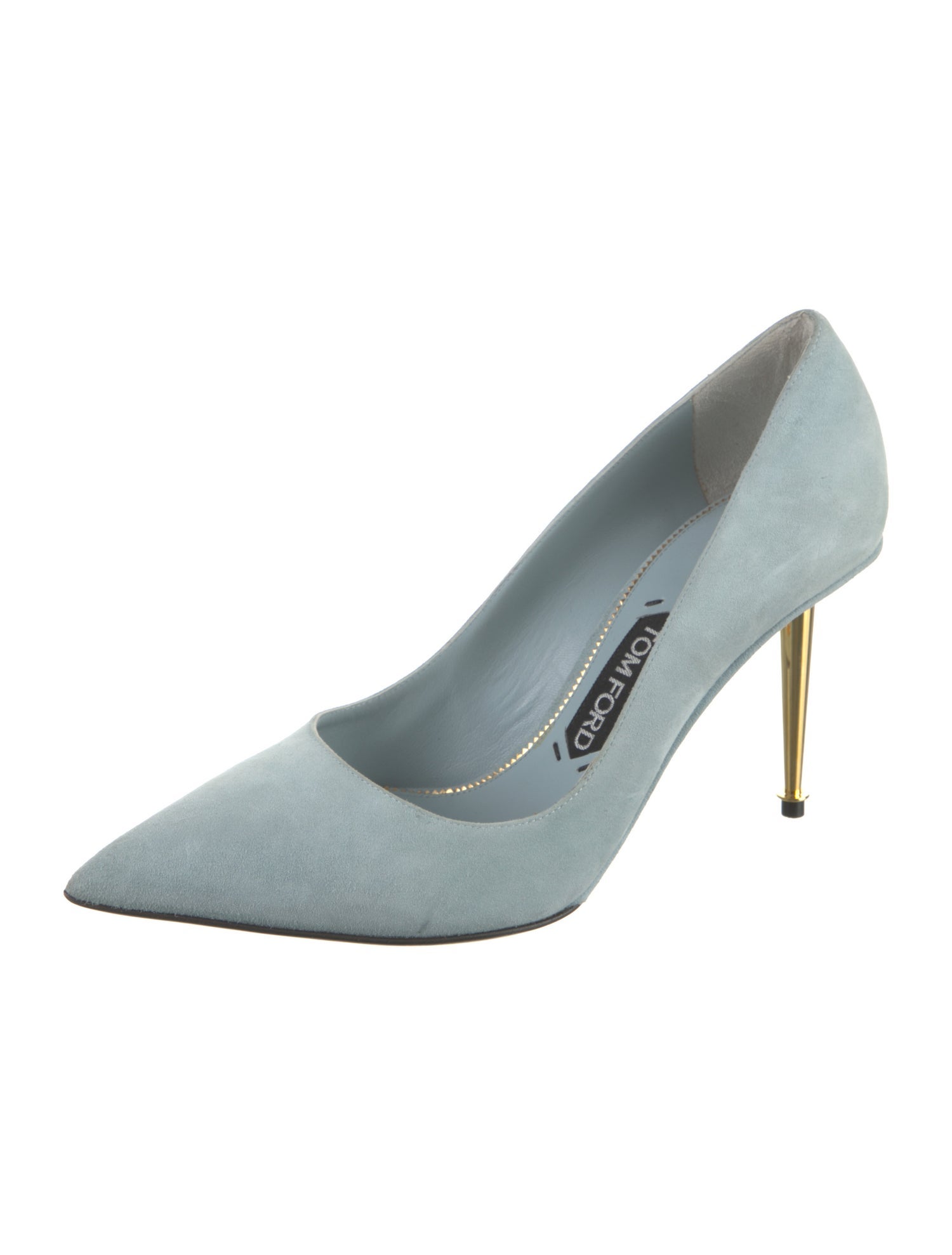 Tom Ford Suede Leather Trim Embellishment Pumps