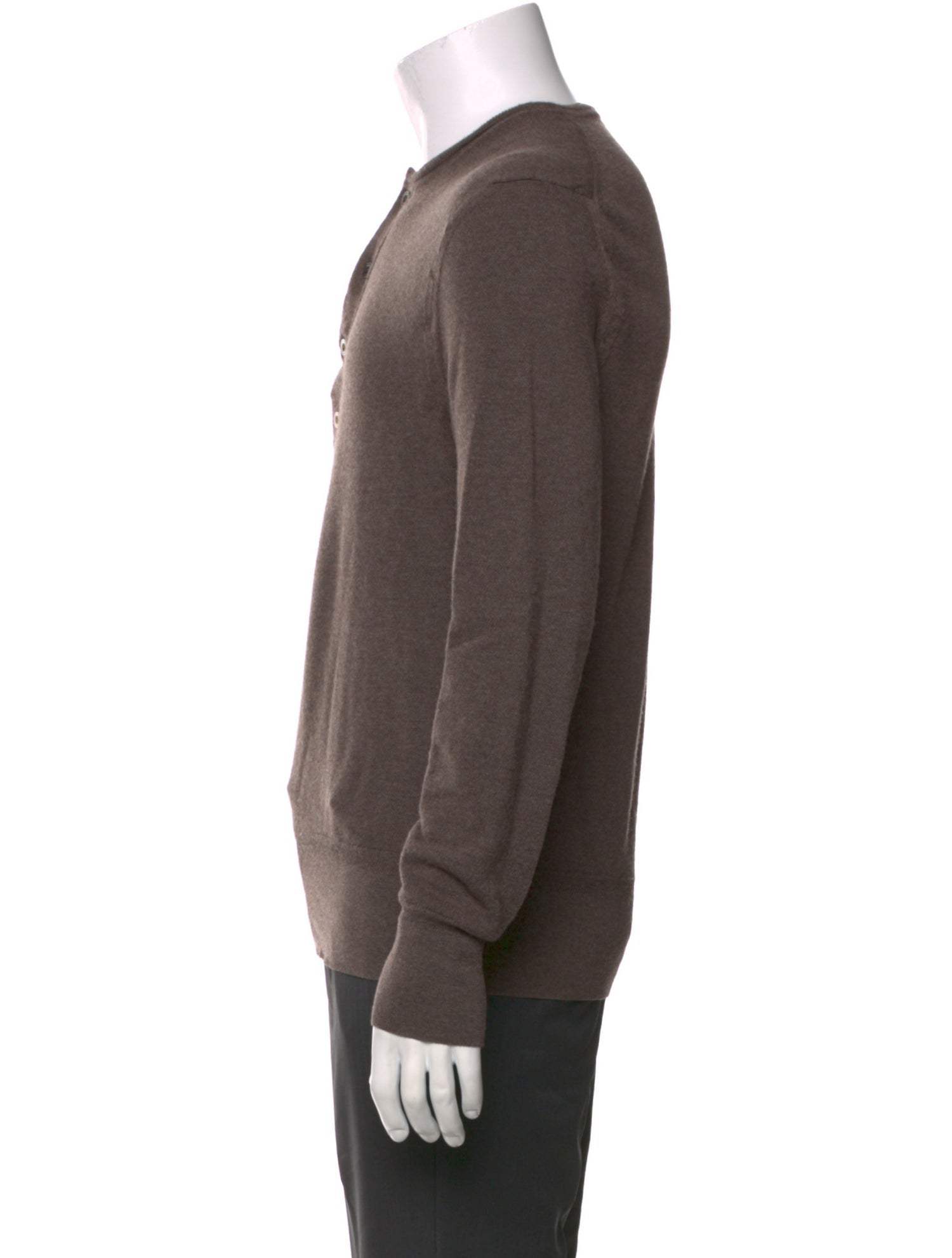 Tom Ford Merino Wool Crew Neck Polo Sweater