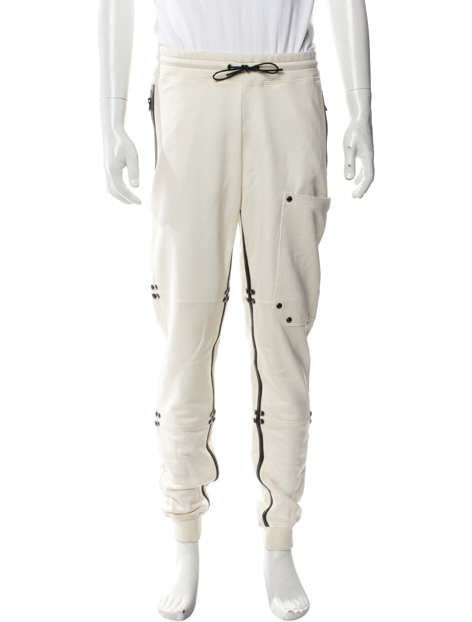 Tom Ford Striped Studded Accents Lounge Bottoms